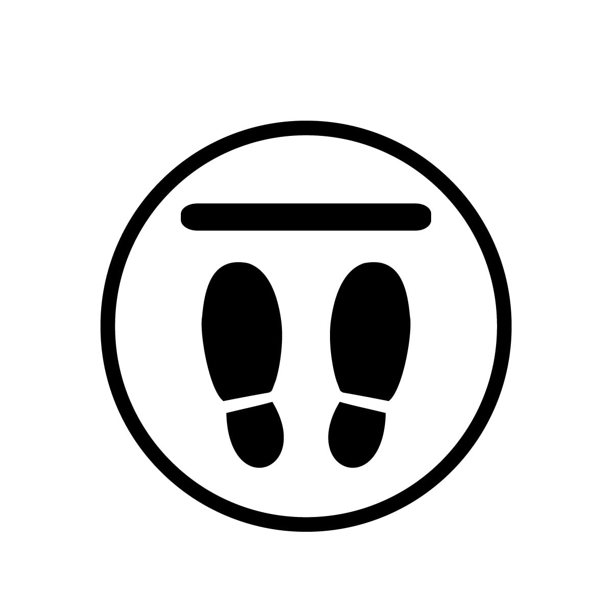 Amazon | オリエンタライズ 誘導 シール (足跡_A05｜300×300mm